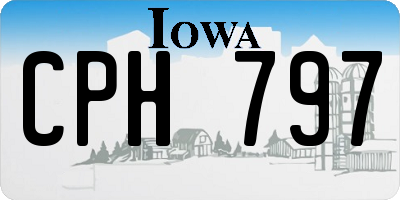 IA license plate CPH797