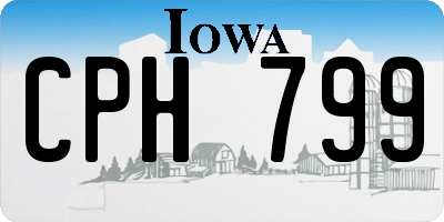 IA license plate CPH799