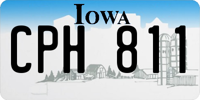 IA license plate CPH811