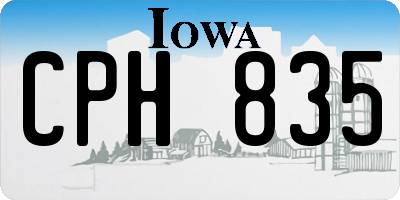 IA license plate CPH835