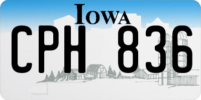 IA license plate CPH836