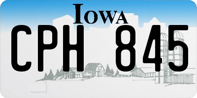 IA license plate CPH845