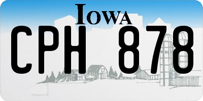 IA license plate CPH878