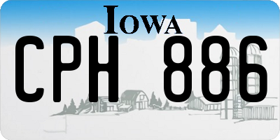 IA license plate CPH886