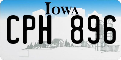 IA license plate CPH896