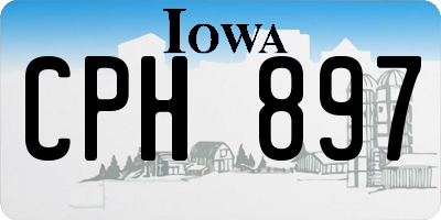 IA license plate CPH897