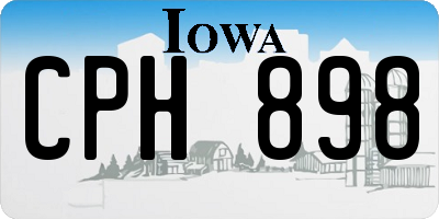 IA license plate CPH898