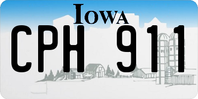 IA license plate CPH911