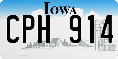 IA license plate CPH914