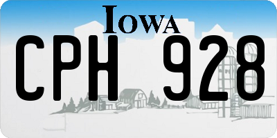 IA license plate CPH928