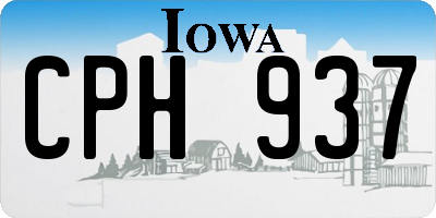 IA license plate CPH937
