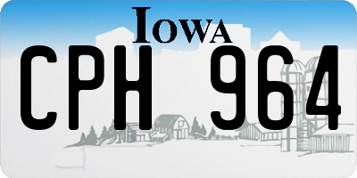 IA license plate CPH964