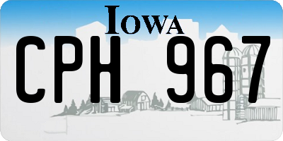 IA license plate CPH967