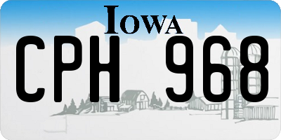 IA license plate CPH968