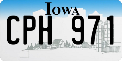 IA license plate CPH971