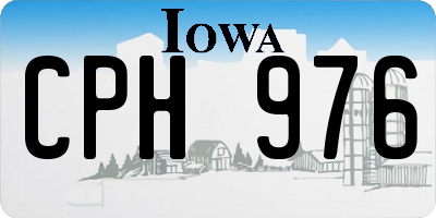 IA license plate CPH976