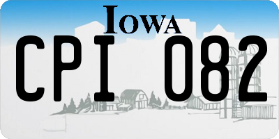 IA license plate CPI082