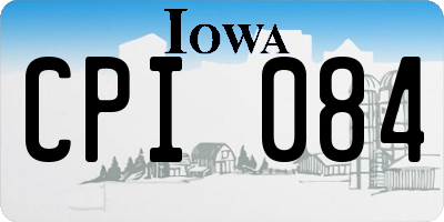 IA license plate CPI084