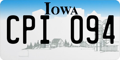 IA license plate CPI094
