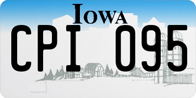 IA license plate CPI095