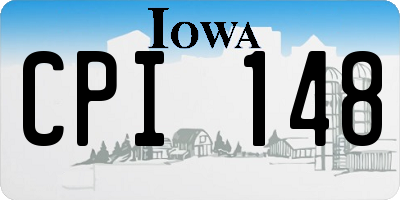 IA license plate CPI148