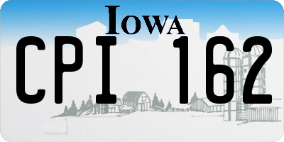 IA license plate CPI162