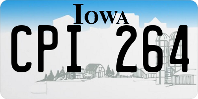 IA license plate CPI264