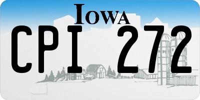 IA license plate CPI272