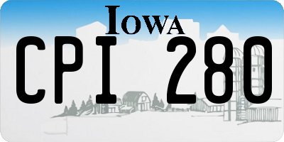 IA license plate CPI280