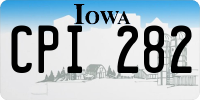 IA license plate CPI282