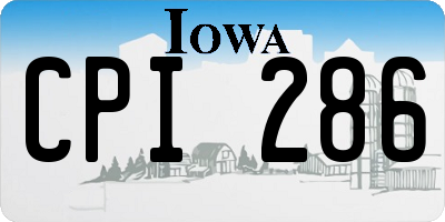 IA license plate CPI286