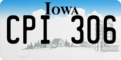 IA license plate CPI306