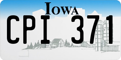 IA license plate CPI371