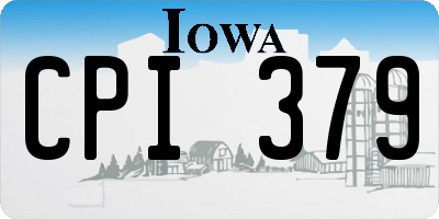 IA license plate CPI379