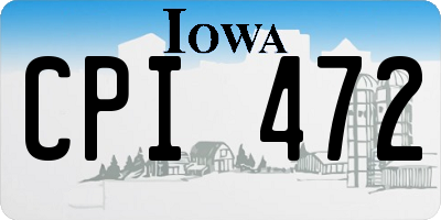 IA license plate CPI472