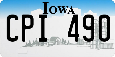 IA license plate CPI490