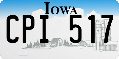 IA license plate CPI517