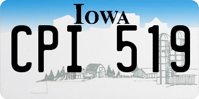 IA license plate CPI519