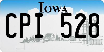 IA license plate CPI528