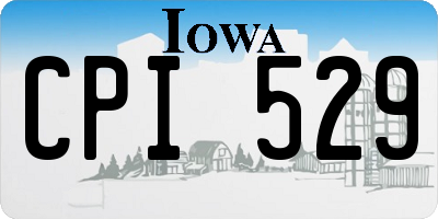 IA license plate CPI529
