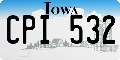 IA license plate CPI532
