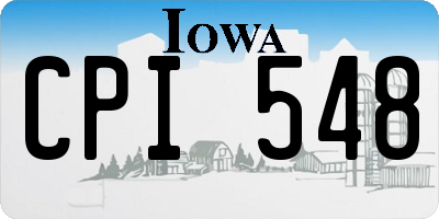 IA license plate CPI548