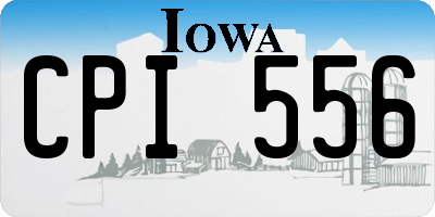 IA license plate CPI556