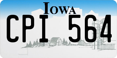 IA license plate CPI564