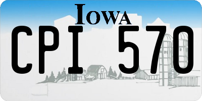 IA license plate CPI570