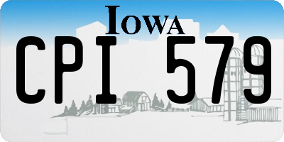 IA license plate CPI579