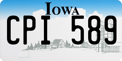 IA license plate CPI589
