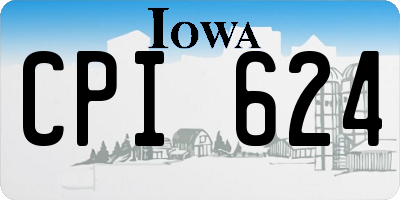 IA license plate CPI624
