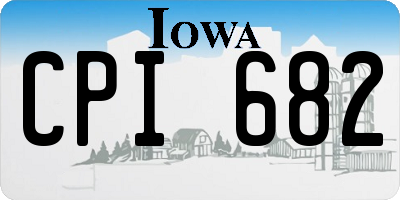 IA license plate CPI682