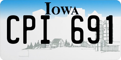 IA license plate CPI691